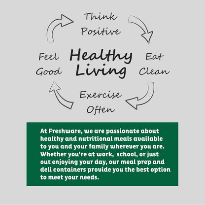 Food Storage Containers [50 Set] 16 Oz Plastic Deli Containers with Lids, Slime, Soup, Meal Prep Containers | BPA Free | Stackable | Leakproof | Microwave/Dishwasher/Freezer Safe