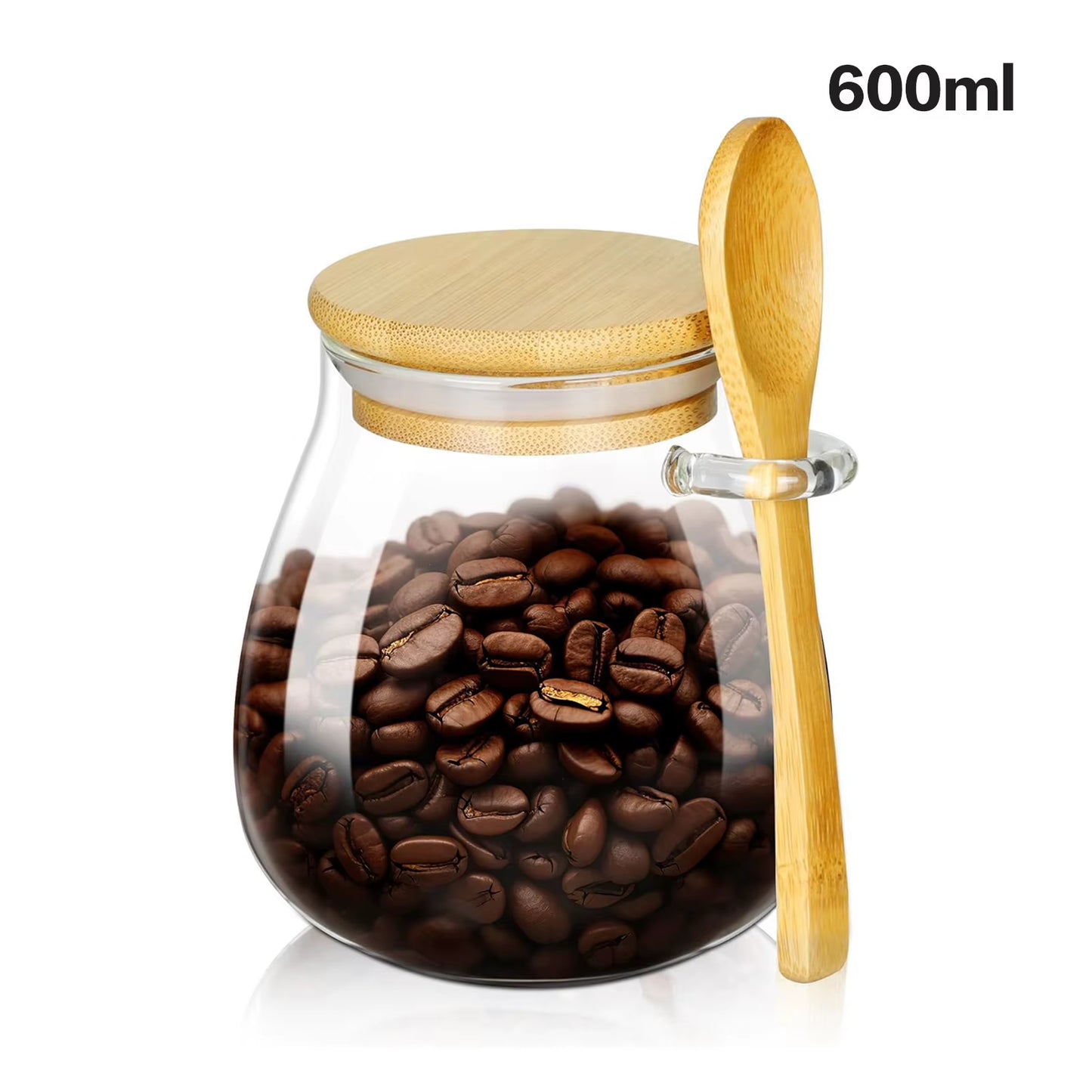 1Pc Airtight Food Containers Kitchen Storage Pots Glass Jar with Lid Sealed Canister Sugar Tea Cans Hermetic Kitchen Coffee Jars