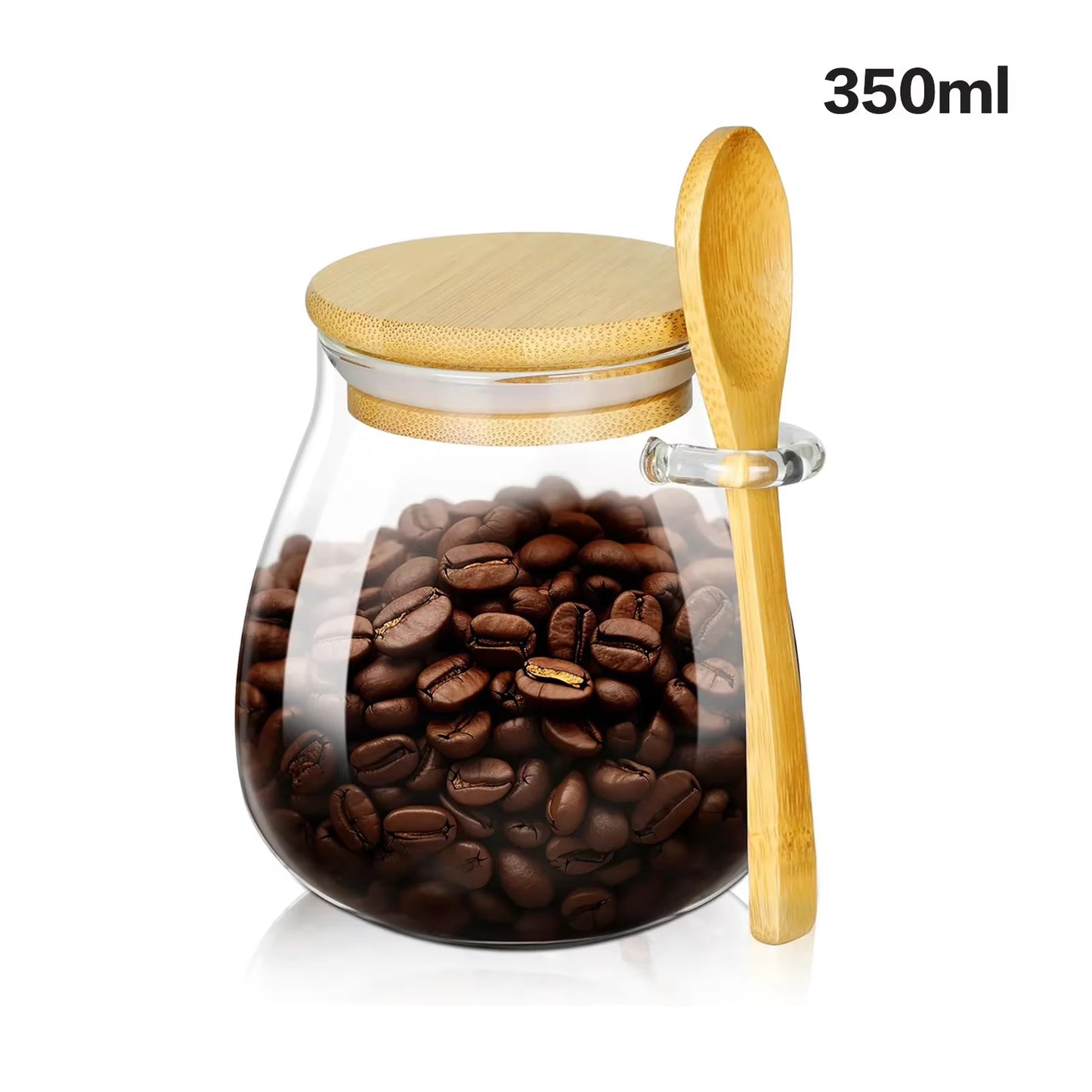 1Pc Airtight Food Containers Kitchen Storage Pots Glass Jar with Lid Sealed Canister Sugar Tea Cans Hermetic Kitchen Coffee Jars