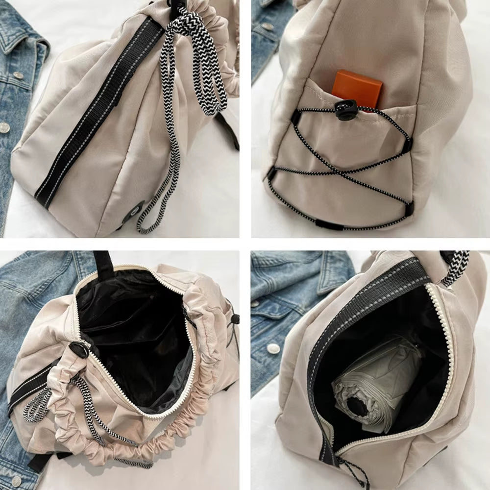 1Pcs Gym Bag for Women-Yoga Mat Bag,Women Gifts Travel Duffle Bag with Shoe Compartment Waterproof Foldable Bags for Plane