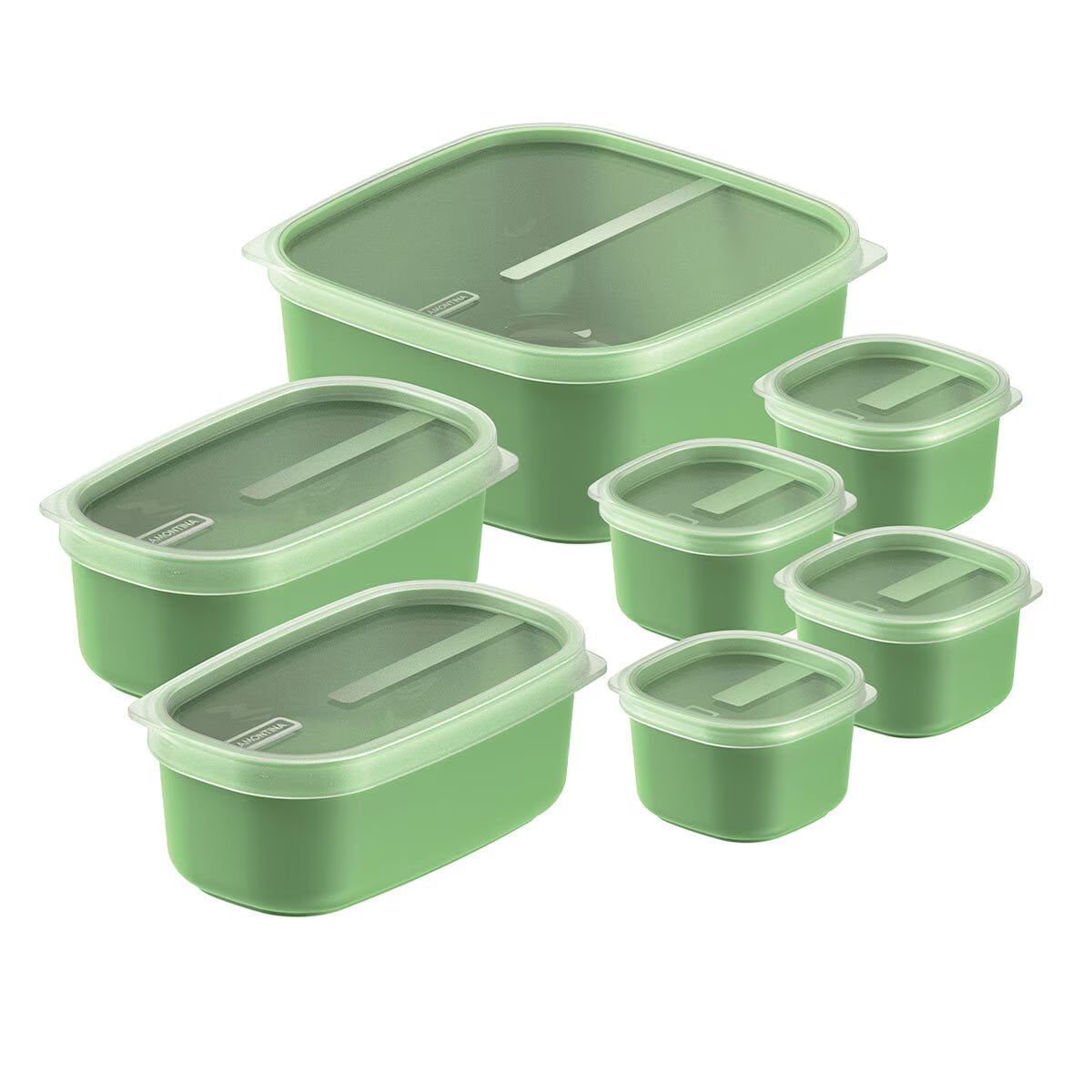 Food Storage Set, 7 Piece - Green