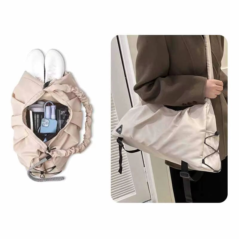 1Pcs Gym Bag for Women-Yoga Mat Bag,Women Gifts Travel Duffle Bag with Shoe Compartment Waterproof Foldable Bags for Plane